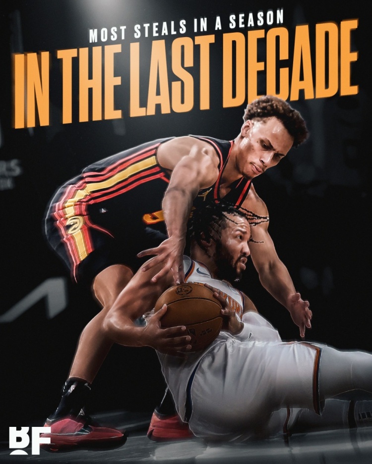 近10年最多！丹尼爾斯單賽季至少搶斷180次 繼14年盧比奧后首人