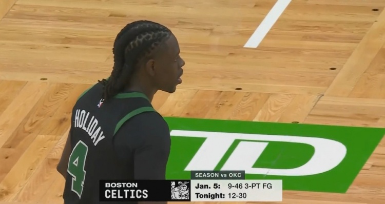 火力全開！綠軍上次打雷霆全場(chǎng)一共命中9個(gè)三分 今天首節(jié)就9記！