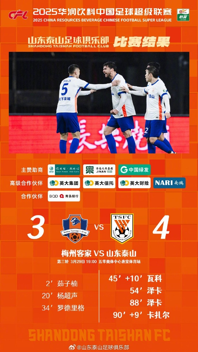 從0-3到4-3，這是一場彰顯堅韌不拔泰山足球精神的戰(zhàn)斗！